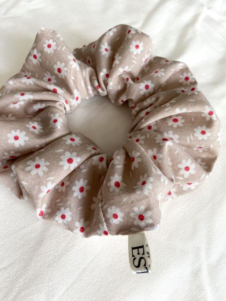Bawełniana gumka do włosów w stokrotki