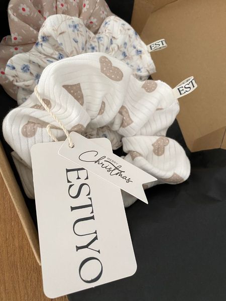 Zestaw prezentowy – 3 gumki do włosów z bawełny