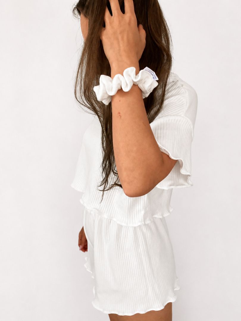 Zestaw piżama i scrunchie